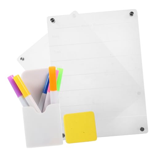 jojofuny 1 Satz Kühlschrank-Magnet-Message-Board Bretter Weiß Kühlschrankplaner klein wöchentlich kühlschrankorginizer kühlschranl organisator Zeitplantafel Küchenwaren Acryl Transparent jojofuny 1 Satz Kühlschrank-Magnet-Message-Board Bretter Weiß Kühlschrankplaner klein wöchentlich kühlschrankorginizer kühlschranl organisator Zeitplantafel Küchenwaren Acryl Transparent von jojofuny