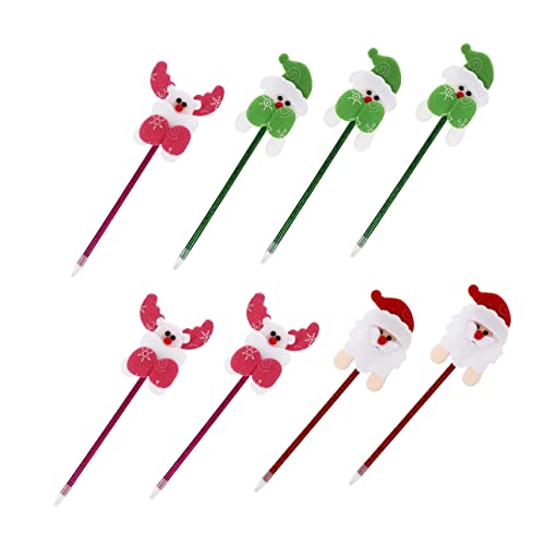 jojofuny 1 Satz Weihnachtskugelschreiber Schreibutensilien Schreibkladde Weihnachts Stifte Mehrfarbiger Stift Weihnachtsstift Kugelschreiber Für Studenten Schreibstift Schwamm 8 Stück jojofuny 1 Satz Weihnachtskugelschreiber Schreibutensilien Schreibkladde Weihnachts Stifte Mehrfarbiger Stift Weihnachtsstift Kugelschreiber Für Studenten Schreibstift Schwamm 8 Stück von jojofuny