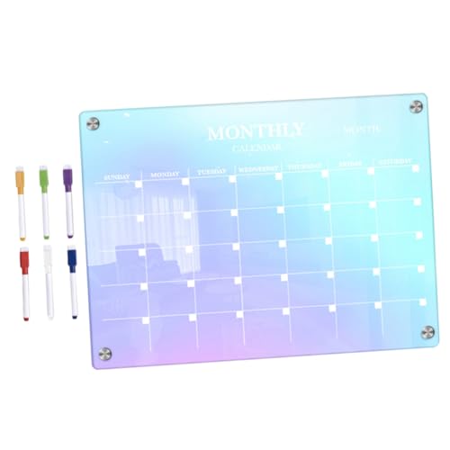 jojofuny 1 Set Notizblock Stift Magnetischer Kalender Für Den Kühlschrank Kühlschrank Trockenlöschtafel Erster Organizer Trockenlöschkalender Magnetischer Notizblock Büro von jojofuny