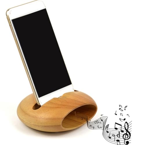 jojofuny 1 x Handy-Verstärker-Ständer, Smartphone-Lautsprecher, Verstärker, Ständer, Lautsprecherständer, Telefonhalterung, Naturholz-Halterung jojofuny 1 x Handy-Verstärker-Ständer, Smartphone-Lautsprecher, Verstärker, Ständer, Lautsprecherständer, Telefonhalterung, Naturholz-Halterung von jojofuny