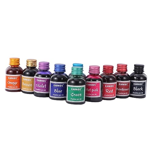 jojofuny 10 Füllfederhalter Ohne Kohlenstofftinte Stift Mit Roter Tinte Füller Farbstifte Schwarze Stifte Kalligraphie-tintenstift Kalligrafietinte Für Dip-stifte Textmarker Glas von jojofuny