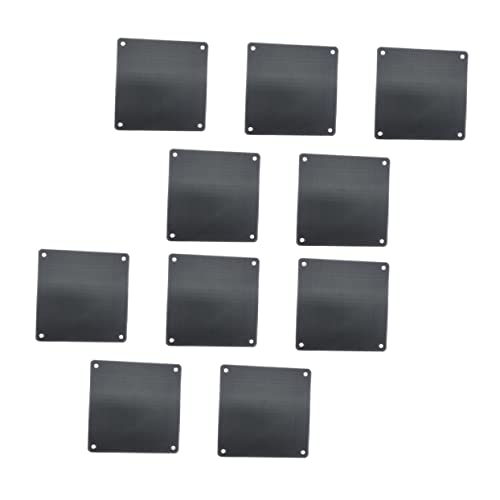 jojofuny 10 STK Lüfter-staubfilter Computer-Fan Lüftergitter Lüfternetz Black PVC von jojofuny