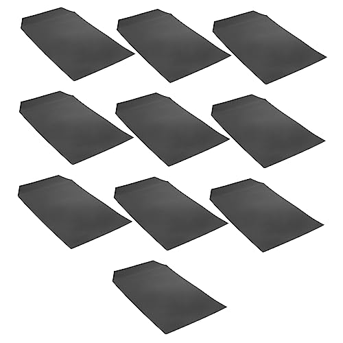 jojofuny 10 Stück Aktenhalter Begrüßungskartenumschläge Netzbeutel Mit Kordelzug Kleine Münzumschläge Umschläge Zur Aufbewahrung Von Dokumenten Ordner Umschläge Aus Pappe Jumbo Black Papier von jojofuny