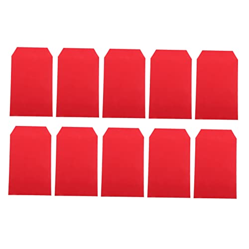jojofuny 10 Stück Aktenhalter Kartenumschläge Schreibtisch Dateiordner Leere Karten Mit Umschlägen Farbige Ordner Büroordner Mesh-taschen Kordelzug Aktentaschen Unterlagen Papier Rot von jojofuny