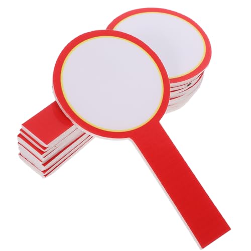 jojofuny 10 Stück Hand Hält Ein Schild „Ja“ Löschbare Tafeln Für Den Innenbereich Paddel Whiteboard Mit Griff Klassenzimmer Handheld Trockenlöschtafel Wischtuch Sport Studenten von jojofuny