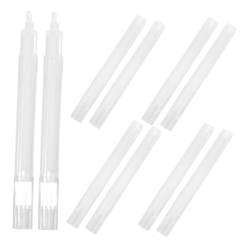 jojofuny 10 Stück Markieren Sie Die Leere Tube Des Stifts Stift Zum Auftragen Von Farbe Leerer Gelstift Befüllbarer Farbstift Textmarker Graffiti-farbstifte Nachfüllbare Lackmarker Weiß Pp von jojofuny