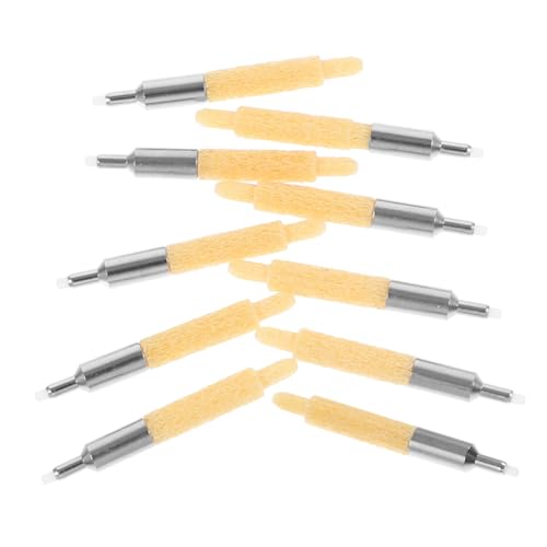 jojofuny 10 Stück Stiftspitze Malen Ersatzmarkierungsspitzen Kreidemalstift Mit Austauschbaren Spitzen Ersatzstiftspitzen Markierstift-nachfüllung Ersatzspitzen Für Farbmarker Metall Yellow von jojofuny