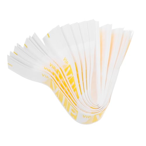 jojofuny 100 Stück Party-Armband Party-Armbänder VIP-Armbänder Armbänder für Events Festival-Armbänder Papierarmbänder für Veranstaltungen VIP-Event-Armband synthetisches Papier Yellow jojofuny 100 Stück Party-Armband Party-Armbänder VIP-Armbänder Armbänder für Events Festival-Armbänder Papierarmbänder für Veranstaltungen VIP-Event-Armband synthetisches Papier Yellow von jojofuny