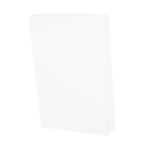 jojofuny 100 Stück Weißer Karton Notizblock Schwerkartenbestand Karteikarten Weiß Leere Weiße Karten Malenpapier Tischkarten Leere Karten Weiße Karteikarten Lernbedarf Schmierpapier von jojofuny