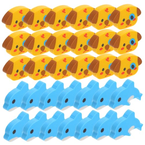 jojofuny 100 Stück Welpe Radiergummi Mini -Tierrotler Tier Radiergummis Masse Radiergummi Tiere Fun Eraser für Radiergummis für Bulk süße Mini-Radierer von jojofuny