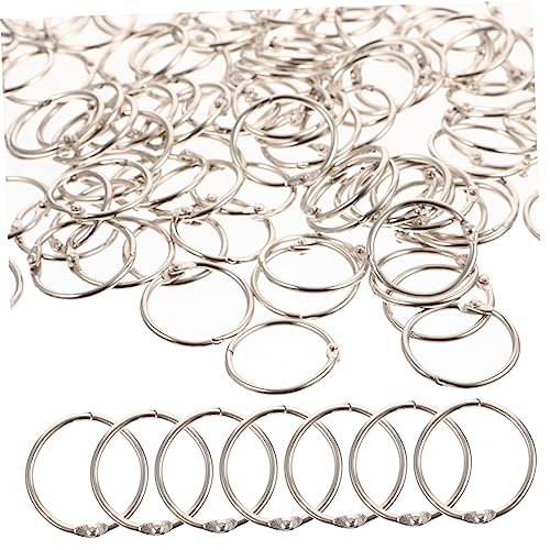 jojofuny 100Stücke Metallbuchringe Wiederverwendbare DIY Binder Ringe Für Dokumentenorganisation Langlebige Buchringe Aus Hochwertigem Für Bastelprojekte Und Notizen jojofuny 100Stücke Metallbuchringe Wiederverwendbare DIY Binder Ringe Für Dokumentenorganisation Langlebige Buchringe Aus Hochwertigem Für Bastelprojekte Und Notizen von jojofuny