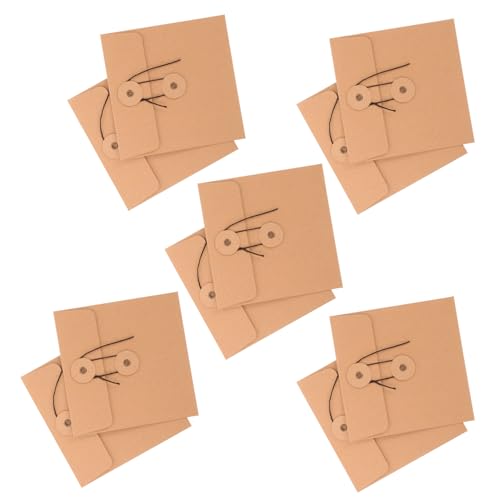 jojofuny 10Stücke Kraftpapier CD Hüllen Braune Dvd Verpackungsbeutel Robuste CD Aufbewahrungstaschen für Büro und Zuhause Schützend von jojofuny