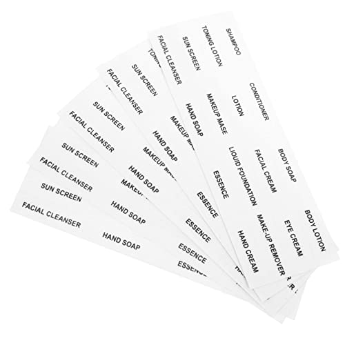jojofuny 10Stücke Reise Kosmetik Aufkleber Für Flaschen Und Behälter Zur Klassifizierung Von Hautpflegeprodukten Transparent von jojofuny