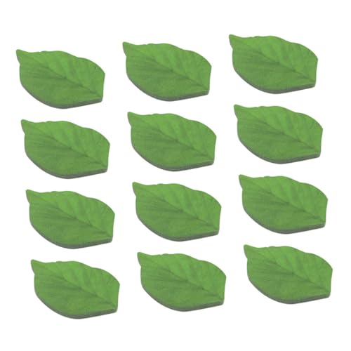 jojofuny 12 Packungen ästhetisches Schreibtischzubehör Selbstklebende Notizen Pinnwandblätter klebrig Blatt Notizzettel Grüne Haftnotizen Aufkleber-Notizen süße Bürovorräte Papier Green von jojofuny