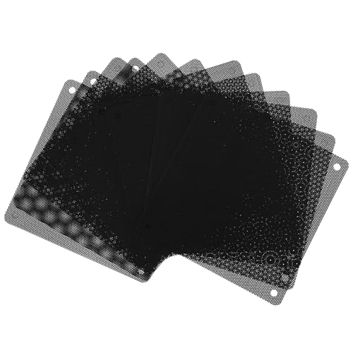 jojofuny 12 STK Computer-Fan-Netzwerk Lüftergitter Zur Wärmeableitung, Belüftung Leises Laptop-kühlpad CPU-lüfter Lüfternetz Computerlüftergitter PVC Black von jojofuny