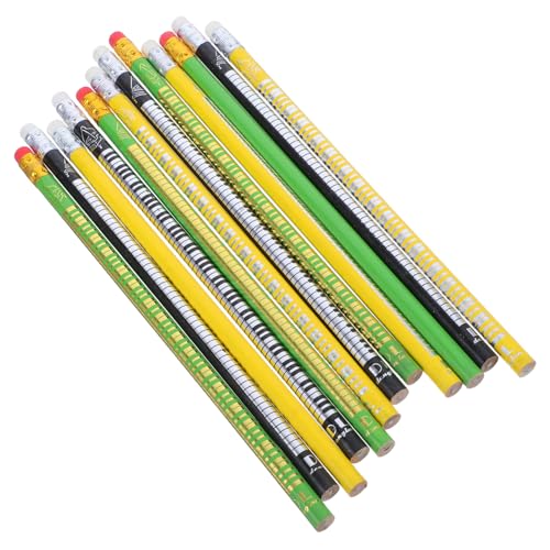 jojofuny 12 Stück Klaviermusterstift für musiker radiergummi Partymusik für Bleistifte schreiben Dekorative Bleistifte Gastgeschenke zum Thema Musik Musikunterricht Holz von jojofuny