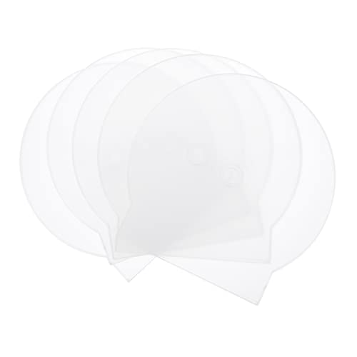 jojofuny 15St CD-Hülle Klapphüllen für CDs und DVDs runder DVD Halter DVD-Halter Handtasche Stehen Ärmel CD-Halter transparente DVD-Hülle verdicken Schmuckkästchen Umschlag Reisen Plastik von jojofuny