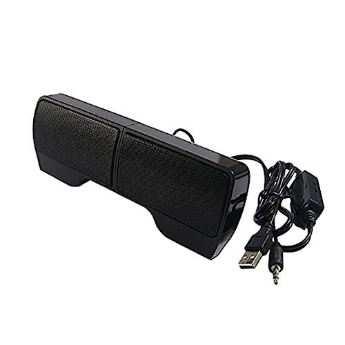 jojofuny 1Paar USB Lautsprecherbox Kompakte Clip PC Lautsprecher Für Desktop Laptop Watt Tragbares Soundsystem Mit Beleuchtung Für Gaming Erlebnisse von jojofuny