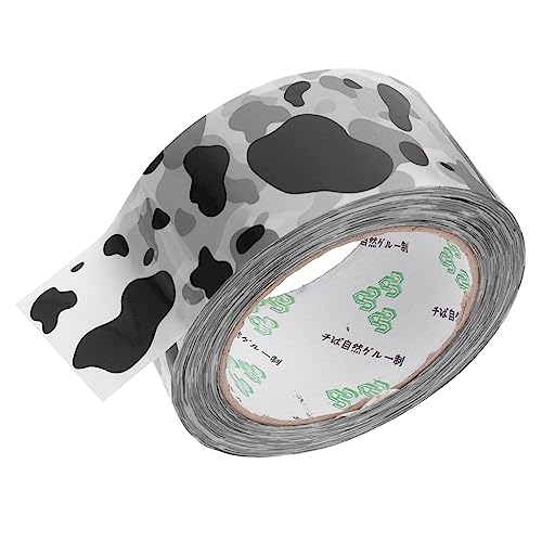 jojofuny 1Rolle Kuhdruck Verpackungsband Klebeband für Zuhause Büro und Schule Hohe Zugfestigkeit für Kartonversand und DIY Projekte von jojofuny