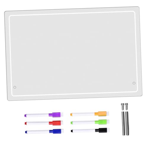 jojofuny 1Satz Kreatives Acryl Notizbrett Teiliges Transparentes Memoboard Für Büro Und Abwischbar Mit Stift Und Werbenägeln Vielseitig Einsetzbar Als Nachrichtentafel von jojofuny