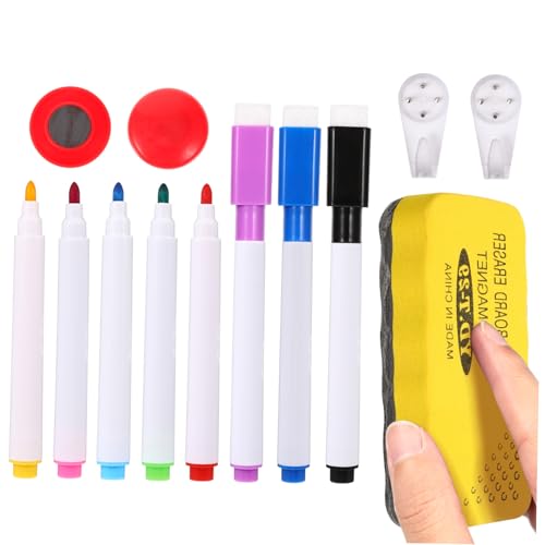 jojofuny 1Satz Teiliges Whiteboard Stifte Mit Radierern Magneten Und Zufälligem Board Radierer Schule Büro Und Zuhause Hochwertige Marker Für Kreative Notizen von jojofuny