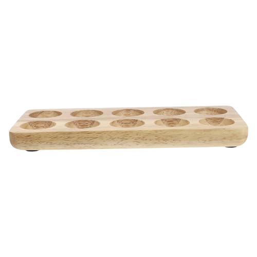 jojofuny 1stk Eierschale Aus Holz Kühlschrank Eierablage Halterung Für Kücheneier Einfaches Eierregal Eierverpackungshalter Küchenablage Eiersicherer Halter Eierständer Eierhalter Hölzern von jojofuny