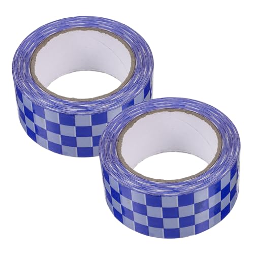 jojofuny 2 Rollen Kariertes Dichtungsband -klebeband Kariertes Abdeckband Klebeband Für Verpackungskartons Bewegliches Klebeband Für Kartons Dekoratives Packband Packbänder Bopp von jojofuny