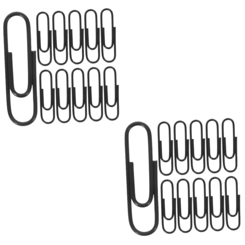 jojofuny 2 Sätze Paperclip Briefpapier kleine Büroklammer Binder Büroklammer Dokumentclips Büroklammern klein Dekorative Papierklamme Bürobedarf Dateiclips Plastik Black jojofuny 2 Sätze Paperclip Briefpapier kleine Büroklammer Binder Büroklammer Dokumentclips Büroklammern klein Dekorative Papierklamme Bürobedarf Dateiclips Plastik Black von jojofuny