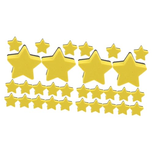 jojofuny 2 Sätze Pentagramm-radiergummi Studenten Whiteboard-radierer Radiergummis Für Weiße Tafeln Gummi-radiergummis Gekneteter Radiergummi Yellow Filzstoff 15 Stücke * 2 von jojofuny