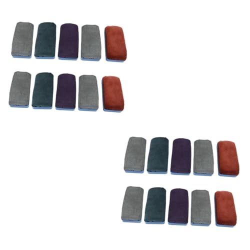 jojofuny 2 Sätze Radiergummi Schwarze Magnettafel Magnetische Tafel Schild Whiteboard Spitze Weiß Planke Tafelradierer Brett Abwischen Unterrichtsmaterialien Für 10 Stück * 2 von jojofuny