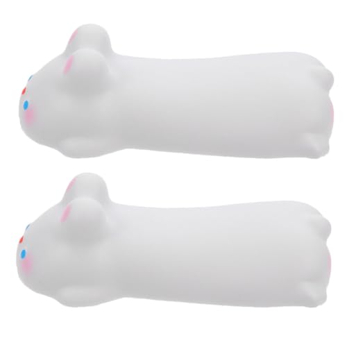 jojofuny 2 Stück Cartoon Animal Mouse Pad Ergonomisch Unterstützung unterstützt Handballenauflagen für Büromäuse Handgelenkstützkissen Handballenauflage für Office-Mäuse Harz Weiß von jojofuny