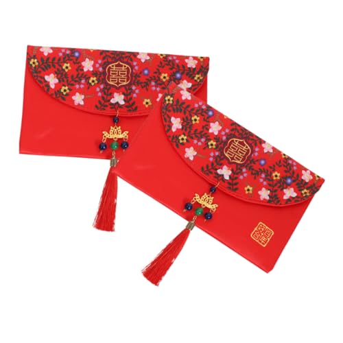 jojofuny 2 Stück Rote Umschlagtasche Briefumschläge Roter Umschlag Chinesisch Alles Zum Hochzeitstag-geldhalter Rote Umschläge Chinesisch Frühlingsmode-umschläge Stoff jojofuny 2 Stück Rote Umschlagtasche Briefumschläge Roter Umschlag Chinesisch Alles Zum Hochzeitstag-geldhalter Rote Umschläge Chinesisch Frühlingsmode-umschläge Stoff von jojofuny