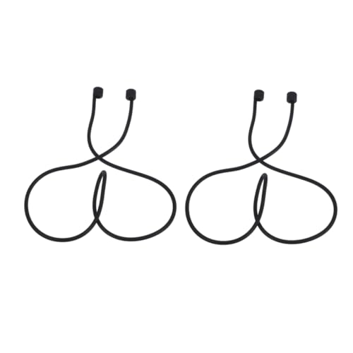 jojofuny 2 Stücke Kopfhörer Verloren Seil Drähte Knospen Die Draht Kette Verdrahtete Ohrhörer Elektronische Ohrhörer Kabel Stecker Band Studio Schwarz von jojofuny