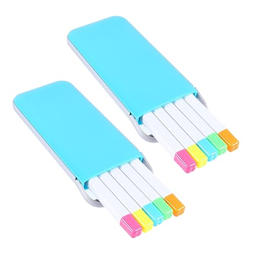 jojofuny 2 Textmarker Markerstift Schulmaterial für Mädchen Markierungen für die Schule Kleine Highlighter Schulmaterial süß Schülermarker Textmarker für die Schule Mini-Marker Plastik Blau jojofuny 2 Textmarker Markerstift Schulmaterial für Mädchen Markierungen für die Schule Kleine Highlighter Schulmaterial süß Schülermarker Textmarker für die Schule Mini-Marker Plastik Blau von jojofuny