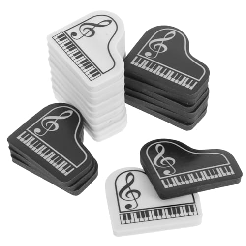 jojofuny 20 Stck. Klavier-radiergummi Radiergummis Thematisiert Whiteboard-radierer Student Mini Gefälligkeiten Für Schulpartys Klein Klassenzimmer Neuheit Musical Rosa Zufällige Farbe von jojofuny