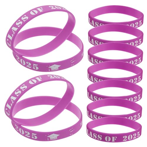 jojofuny 20 Stück 2025 Armbänder Für Mottopartys Armbänder Zur Abschlussfeier Gefälligkeiten Für Abschlussfeiern Graduierungsarmbänder Gastgeschenke Zur Abschlussfeier Für Gäste Kieselgel von jojofuny