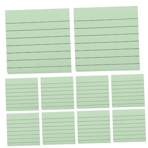 jojofuny 20 Stück Farbige horizontale Klebernoten Memo -Pads für Schüler Pastell Tipp Mini Schreiben von Pads Memo Notiz Pads ausgekleideter Notizblock Beachten Sie Pads Papier Grün von jojofuny
