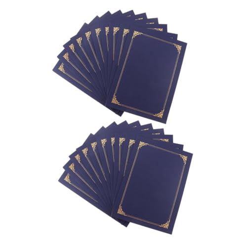 jojofuny 20 Stück Leeres Zertifikat Goldfolie Diplom-Cover Papierpreis Zertifikate Zertifikat deckt Papierzertifikatsinhaber Papierurkunden ausstellen Dokumente Inhaber Diplomumschläge Blau jojofuny 20 Stück Leeres Zertifikat Goldfolie Diplom-Cover Papierpreis Zertifikate Zertifikat deckt Papierzertifikatsinhaber Papierurkunden ausstellen Dokumente Inhaber Diplomumschläge Blau von jojofuny