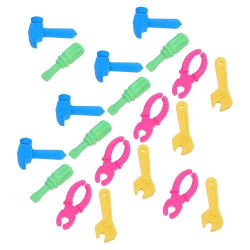 jojofuny 20 Stück Schraubenschlüssel-radiergummi Werkzeug Rosa Radiergummis Bleistift -top Eraser Preise Im Klassenzimmer Japanischer Radiergummi Mini- Ohrenschützer von jojofuny