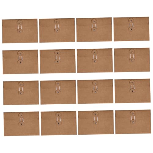 jojofuny 20 Stück Umschlag dokumentenordner unterlagen Postkartenumschläge Schreibwaren Aufbewahrungsbeutel Grußkarten Aufbewahrung süße Umschläge Dokumente Organisator Kraftpapier Brown von jojofuny