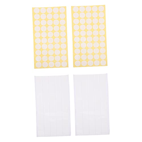 jojofuny 200 Stück Punktband Handwerk doppelt Fix dünnes doppelseitiges Klebeband Pads aufkleber Montageband Doppelseitiger Klebstoff Kleber für die Wandmontage Doppelseitekleber Acryl Weiß von jojofuny