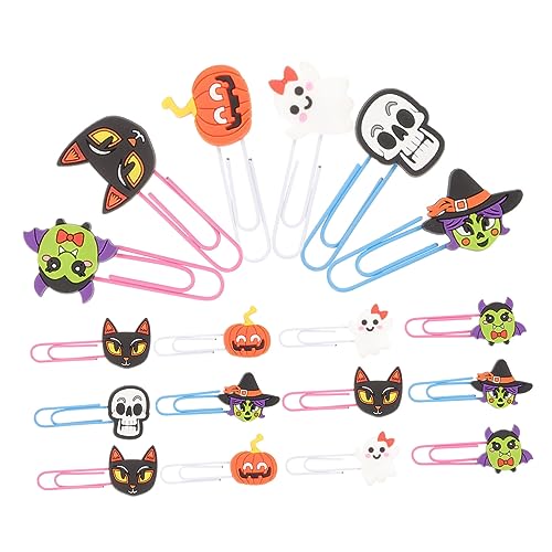 jojofuny 20Stücke Halloween Büroklammern Gothic Bürogeschenke Niedliche Schädel Designs für Halloween Partys und Büro und Schule jojofuny 20Stücke Halloween Büroklammern Gothic Bürogeschenke Niedliche Schädel Designs für Halloween Partys und Büro und Schule von jojofuny