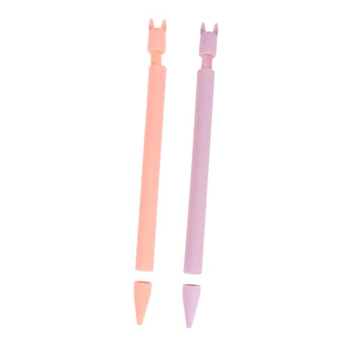 jojofuny 2St Federmäppchen stifte Box stiftetui stifte mäppchen stiftekoffer Stylus-Stift-Schutzhülle Stylus Stiftschutz Stiftabdeckung Silikonhülle für Eingabestift Handschrift Ärmel von jojofuny