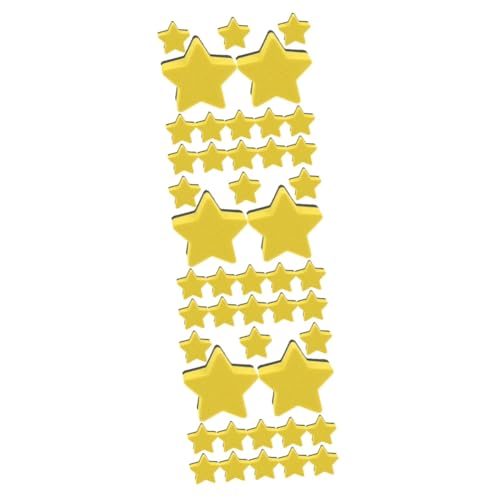 jojofuny 3 Sätze Pentagramm-radiergummi Wischen Whiteboard-wischwerkzeug Gummi-radiergummis Und Whiteboard-zubehör Vielseitiger Tafelwischer Filzstoff Yellow 15 Stücke * 3 von jojofuny