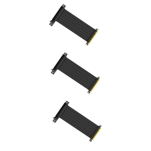 jojofuny 3 Stück 90 Verlängerungskabel High-pci-Riser-Kabel Verlängerungsport-Adapter Computerzubehör High-Riser-Kabel Pci-erweiterungsport-Adapter Kupferkerndraht Schleife Grafikkarte X16 von jojofuny