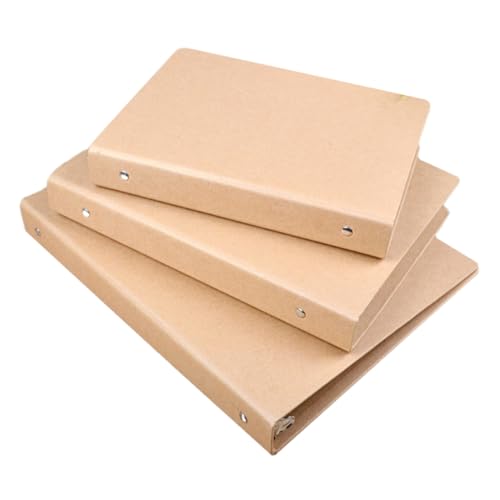 jojofuny 3 Stück Bindemittelschale Notizbuch tragbar Bindegürtel Binder Sammelbuchbinder Hard-Hand-Kontoabdeckung a5 Ordner harte Scrapbook-Hülle Blindabdeckung A4 Ordner Kraftpapier Khaki jojofuny 3 Stück Bindemittelschale Notizbuch tragbar Bindegürtel Binder Sammelbuchbinder Hard-Hand-Kontoabdeckung a5 Ordner harte Scrapbook-Hülle Blindabdeckung A4 Ordner Kraftpapier Khaki von jojofuny