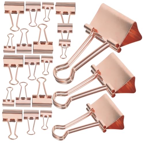 jojofuny 30 Stück Metallordner Büroklammern Clips Mini-Bindeklammern Büroklammer zum Organisieren Heftklammern in kleiner Größe Binderclip Drahtklammer aus Metall Papierclips Roségold jojofuny 30 Stück Metallordner Büroklammern Clips Mini-Bindeklammern Büroklammer zum Organisieren Heftklammern in kleiner Größe Binderclip Drahtklammer aus Metall Papierclips Roségold von jojofuny