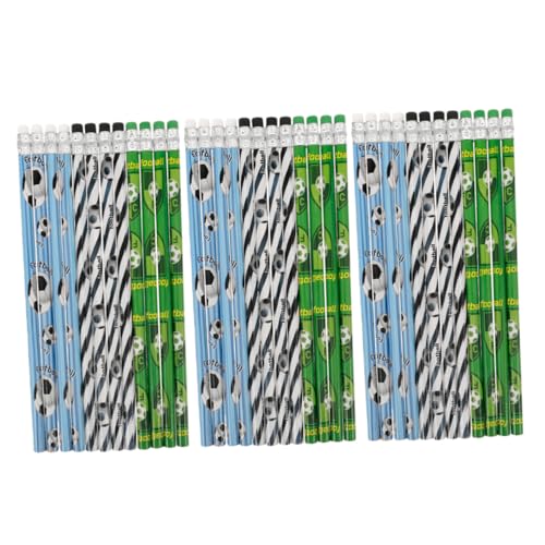 jojofuny 36 Stück Fußballbleistift Bleistift Mit Radiergummi Bleistifte Für Tragbarer Zeichenstift Bleistifte Aus Holz Cartoon-bleistifte Mit Radiergummis Studenten Bleistift Hölzern von jojofuny