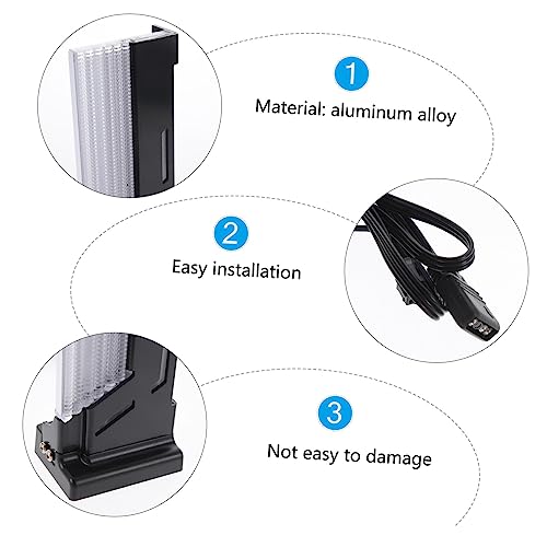 jojofuny 4 Stück Grafikkartenhalterung montieren Magnetische GPU-Halterung Grafikkartenrahmen GPU-Kühler Grafikhalterung Grafik Klammer Symphonie Tragrahmen Jack Aluminiumlegierung von jojofuny