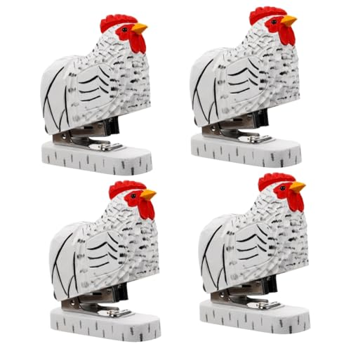 jojofuny 4 Stück Hahnhänger Karikatur Schreibwaren Bürowefter Hühnermodell Papier Pflicht Hefter kleiner Holztacker Buchheime Tierdekoration Heftgerät für Tiere jojofuny 4 Stück Hahnhänger Karikatur Schreibwaren Bürowefter Hühnermodell Papier Pflicht Hefter kleiner Holztacker Buchheime Tierdekoration Heftgerät für Tiere von jojofuny